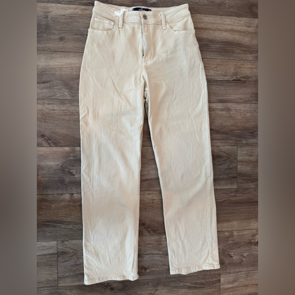 Hollister Cream Dad Pants